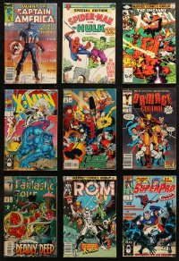 5m0465 LOT OF 9 MARVEL COMIC BOOKS 1980s-1990s Captain America, Spider-Man, X-Men, Hulk & more!
