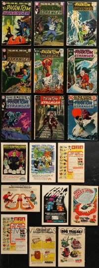 5m0464 LOT OF 9 PHANTOM STRANGER COMIC BOOKS 1960s the DC Comics paranormal superhero!