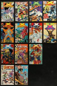 5m0451 LOT OF 13 X-FACTOR COMIC BOOKS 1980s-1990s the Marvel Comics superheroes!