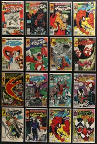 5m0448 LOT OF 16 AMAZING SPIDER-MAN COMIC BOOKS 1980s the Marvel Comics superhero!