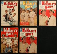 5m0484 LOT OF 5 MCHALE'S NAVY COMIC BOOKS 1960s from the Universal TV show!