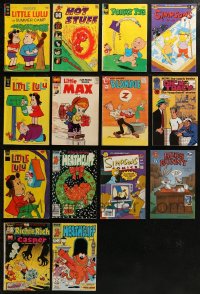5m0450 LOT OF 14 CHILDREN'S COMIC BOOKS 1970s-1990s Little Lulu, Porky Pig, Simpsons & more!