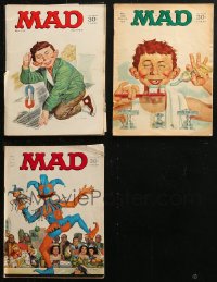 5m0919 LOT OF 3 MAD MAGAZINES 1967 filled with hilarious stories & illustrations!