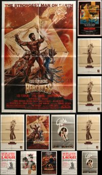 5m0795 LOT OF 15 FOLDED ONE-SHEETS 1980s great images from a variety of different movies!