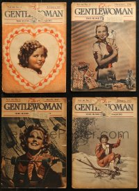 5m0914 LOT OF 4 GENTLEWOMAN MAGAZINES 1936-1937 filled with great images & articles!