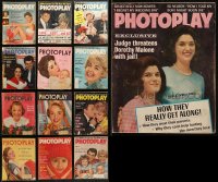 5m0847 LOT OF 13 PHOTOPLAY MOVIE MAGAZINES 1950s-1960s filled with great images & articles!