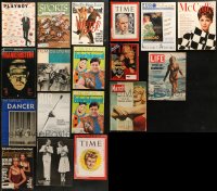 5m0840 LOT OF 18 MAGAZINES 1930s-1990s filled with great images & articles on celebrities!