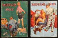5m0923 LOT OF 2 MOTOR AGE MAGAZINES 1947 filled with great car images & automobile articles!