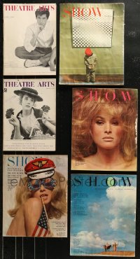 5m0892 LOT OF 6 THEATER MAGAZINES 1950s-1960s filled with great images & articles on celebrities!
