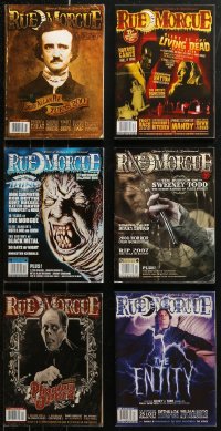 5m0893 LOT OF 6 RUE MORGUE MAGAZINES 2000s-2010s Edgar Allan Poe, Night of the Living Dead & more!