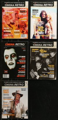 5m0908 LOT OF 5 CINEMA RETRO MOVIE MAGAZINES 2011-2020 articles on films of the 1960s & 1970s!