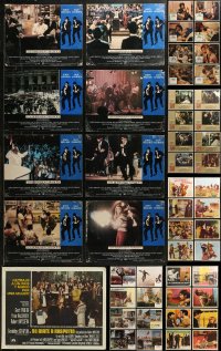 5m0645 LOT OF 81 SPANISH LANGUAGE LOBBY CARDS 1960s-1980s complete sets from a variety of movies!