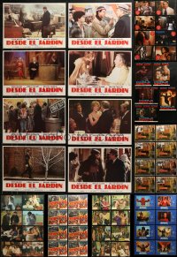 5m0648 LOT OF 77 NON-U.S. LOBBY CARDS 1950s-1990s mostly complete sets from a variety of movies!