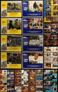 5m0652 LOT OF 71 SPANISH LANGUAGE LOBBY CARDS 1970s-1990s incomplete sets from a variety of movies!