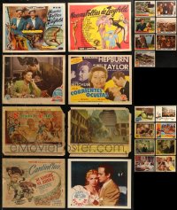 5m0669 LOT OF 39 SPANISH LANGUAGE LOBBY CARDS 1940s-1970s incomplete sets from a variety of movies!