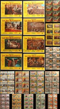 5m0607 LOT OF 112 MEXICAN LOBBY CARDS 1950s complete sets from a variety of movies!