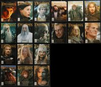 5m0841 LOT OF 18 LORD OF THE RINGS FAN CLUB OFFICIAL MOVIE MAGAZINES 2002-2005 cool articles!
