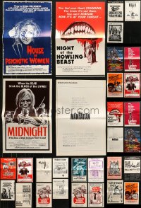 5m0531 LOT OF 35 UNCUT PRESSBOOKS 1960s-1980s advertising a variety of different movies!