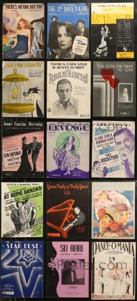 5m0513 LOT OF 15 SHEET MUSIC 1910s-1950s a variety of different songs from many decades ago!