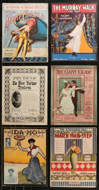 5m0522 LOT OF 7 10.75X14 SHEET MUSIC 1900s-1910s a variety of different songs from a century ago!