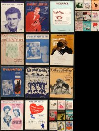 5m0499 LOT OF 29 SHEET MUSIC 1920s-1960s a variety of different songs, many from movies!