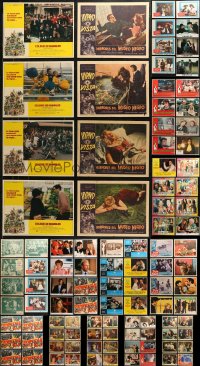 5m0614 LOT OF 142 SPANISH LANGUAGE LOBBY CARDS 1940s-2000s complete & incomplete sets!