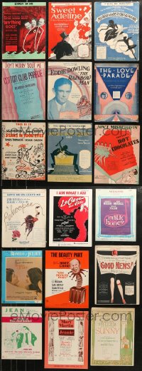 5m0506 LOT OF 21 STAGE PLAY SHEET MUSIC 1920s-1980s a variety of different songs!