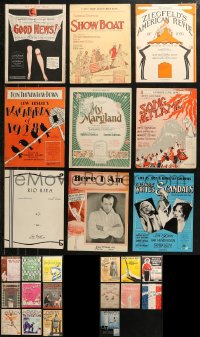 5m0504 LOT OF 25 STAGE PLAY SHEET MUSIC 1920s-1950s a variety of different songs!
