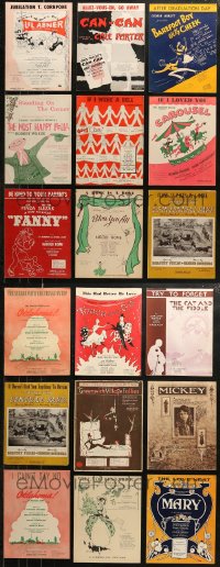 5m0503 LOT OF 26 STAGE PLAY SHEET MUSIC 1910s-1950s a variety of different songs!