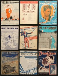 5m0516 LOT OF 13 SHEET MUSIC 1920s-1950s a variety of different songs including Irving Berlin!