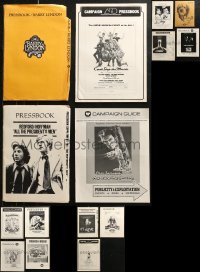 5m0559 LOT OF 19 UNCUT PRESSBOOKS 1970s advertising a variety of different movies!
