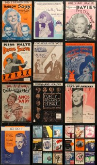 5m0502 LOT OF 28 MOVIE SHEET MUSIC 1930s a variety of different songs!