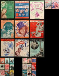 5m0500 LOT OF 29 MOVIE SHEET MUSIC 1930s-1940s a variety of different songs!