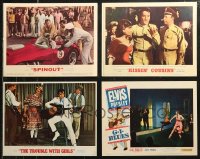 5m0709 LOT OF 4 ELVIS PRESLEY LOBBY CARDS 1960s Spinout, Kissin' Cousins, GI Blues & more!