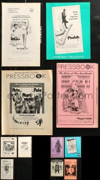 5m0558 LOT OF 19 UNFOLDED UNCUT PRESSBOOKS 1960s-1970s advertising a variety of different movies!