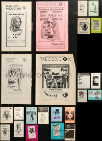 5m0550 LOT OF 23 UNFOLDED UNCUT PRESSBOOKS 1960s-1970s advertising a variety of different movies!