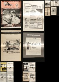 5m0560 LOT OF 19 FOLDED UNCUT PRESSBOOKS 1960s-1970s advertising a variety of different movies!
