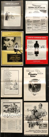 5m0568 LOT OF 16 FOLDED UNCUT PRESSBOOKS 1960s-1970s advertising a variety of different movies!