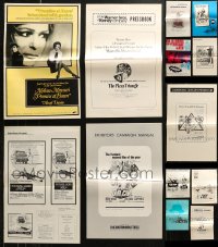 5m0574 LOT OF 13 FOLDED UNCUT PRESSBOOKS 1960s-1970s advertising a variety of different movies!