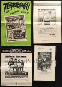5m0585 LOT OF 4 CUT PRESSBOOKS 1950s-1970s advertising a variety of different movies!