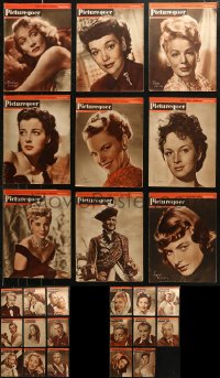 5m0830 LOT OF 26 PICTUREGOER 1948 ENGLISH MOVIE MAGAZINES 1948 great celebrity images & articles!