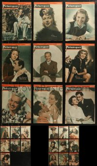 5m0826 LOT OF 25 PICTUREGOER 1944 ENGLISH MOVIE MAGAZINES 1944 great celebrity images & articles!