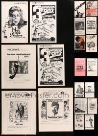 5m0544 LOT OF 26 UNCUT PRESSBOOKS 1970s advertising a variety of different movies!