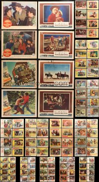 5m0624 LOT OF 120 COWBOY WESTERN LOBBY CARDS 1950s-1960s complete & incomplete sets!
