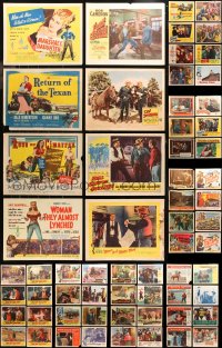 5m0636 LOT OF 94 COWBOY WESTERN LOBBY CARDS 1950s incomplete sets from several movies!