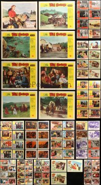 5m0617 LOT OF 139 COWBOY WESTERN LOBBY CARDS 1950s-1960s mostly incomplete sets from several movies!