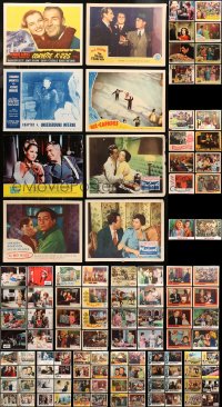 5m0613 LOT OF 146 LOBBY CARDS 1940s-1980s mostly incomplete sets from a variety of movies!