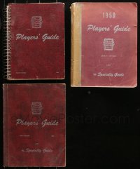 5m0996 LOT OF 3 PLAYERS' GUIDE SOFTCOVER BOOKS 1946-1950 filled with lots of information!