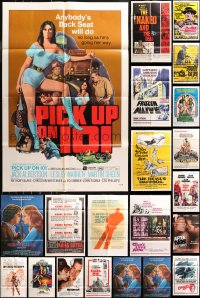 5m0772 LOT OF 30 FOLDED ONE-SHEETS 1960s-1980s great images from a variety of different movies!
