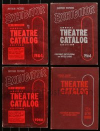 5m0823 LOT OF 4 EXHIBITOR THEATRE CATALOG EXHIBITOR MAGAZINES 1958-1964 including two hardcover!